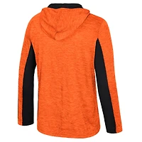 Men's Colosseum Orange Oklahoma State Cowboys Always Sunny Quarter-Zip Hoodie