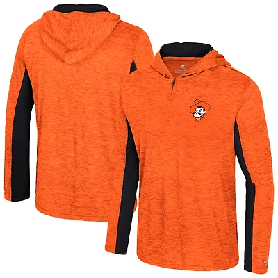 Sweat à capuche zippé quart de tour Always Sunny orange Colosseum des Cowboys l'Oklahoma pour homme