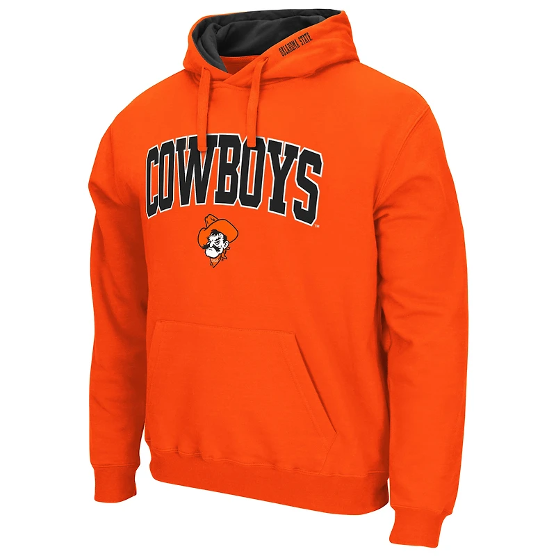 Sweat à capuche Colosseum Orange Oklahoma State Cowboys Arch & Logo 3.0 pour homme