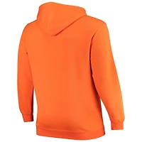 Sweat à capuche zippé Colosseum Oklahoma State Cowboys Big & Tall pour homme orange