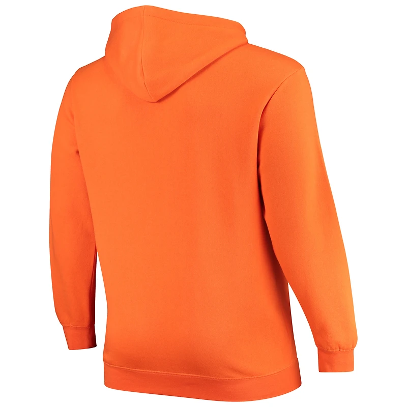 Sweat à capuche zippé Colosseum Orange Oklahoma State Cowboys pour homme, grandes tailles