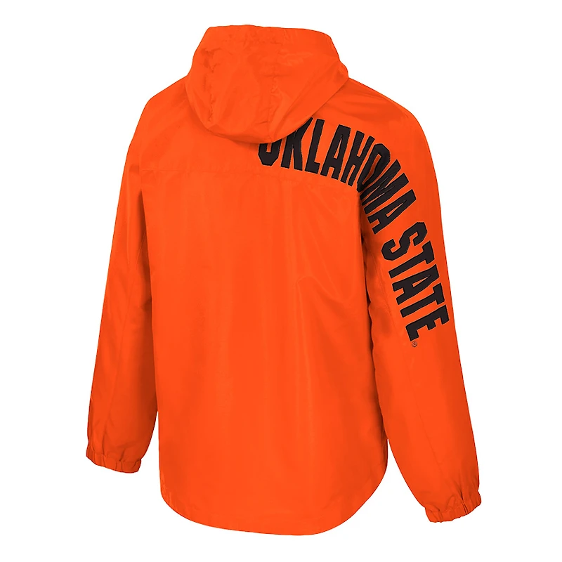 Men's Colosseum Orange Oklahoma State Cowboys Reloaded Anorak Half-Zip Jacket