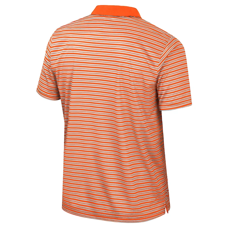 Men's Colosseum Orange Oklahoma State Cowboys Striped Polo