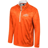 Veste à demi-zip Colosseum orange Oklahoma State Cowboys The Machine pour hommes