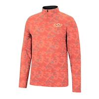 Men's Colosseum Orange Oklahoma State Cowboys Tivo Quarter-Zip Jacket