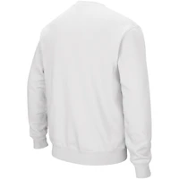 Men's Colosseum White Oklahoma State Cowboys Arch & Logo Crew Neck Sweatshirt