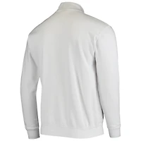 Men's Colosseum White Oklahoma State Cowboys Tortugas Logo Quarter-Zip Jacket