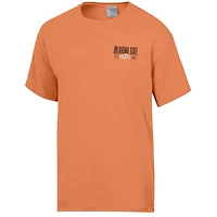 T-shirt orange ComfortWash pour homme, motif grand nom des Cowboys de l'Oklahoma State