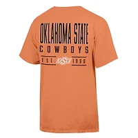 T-shirt orange ComfortWash pour homme, motif grand nom des Cowboys de l'Oklahoma State