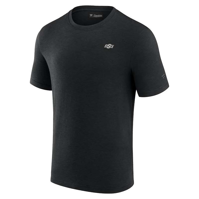 T-shirt noir en modal pour hommes, Fanatics, Oklahoma State Cowboys, Front Office
