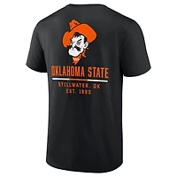 T-shirt noir à 2 coups Fanatics pour hommes, Oklahoma State Cowboys Game Day