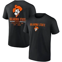 T-shirt noir à 2 coups Fanatics pour hommes, Oklahoma State Cowboys Game Day