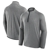 Veste à col montant et demi-zip Fanatics pour homme, noire, Oklahoma State Cowboys