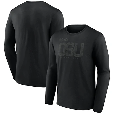 Men's Fanatics Black Oklahoma State Cowboys OHT Tricode Long Sleeve T-Shirt
