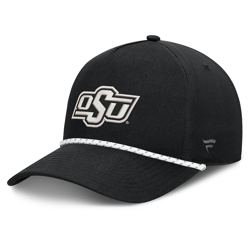 Casquette ajustable Fanatics Black Oklahoma State Cowboys Undertone Rope pour homme