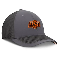 Casquette Clincher Flex grise Fanatics pour homme des Cowboys de l'État l'Oklahoma