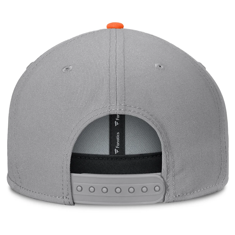 Casquette snapback grise Fanatics Duo des Cowboys de l'Oklahoma pour homme