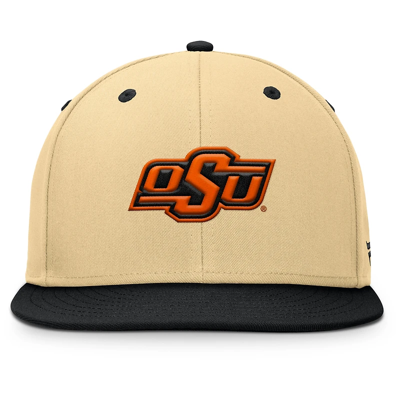 Men's Fanatics Khaki/Black Oklahoma State Cowboys Balance Fitted Hat