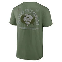 T-shirt Fanatics Olive Oklahoma State Cowboys OHT Military Appreciation Base pour hommes