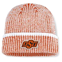 Bonnet en tricot à revers Fanatics orange/blanc des Cowboys de l'Oklahoma State Haze pour homme