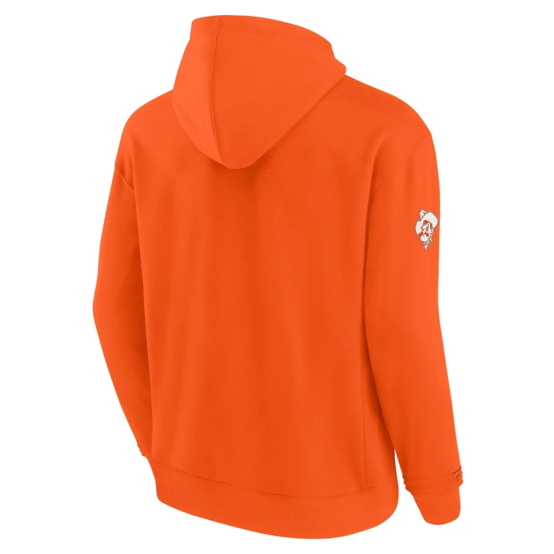 Men's Fanatics Orange Oklahoma State Cowboys Elements Pace Pullover Hoodie