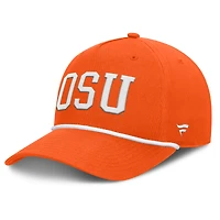 Casquette ajustable Fanatics Orange Oklahoma State Cowboys avec corde de balle de faute