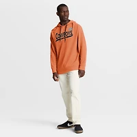 Men's Fanatics Orange Oklahoma State Cowboys Hometown Premium Huddle Up Long Sleeve Hoodie T-Shirt
