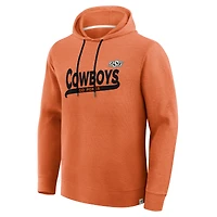 Men's Fanatics Orange Oklahoma State Cowboys Hometown Premium Huddle Up Long Sleeve Hoodie T-Shirt