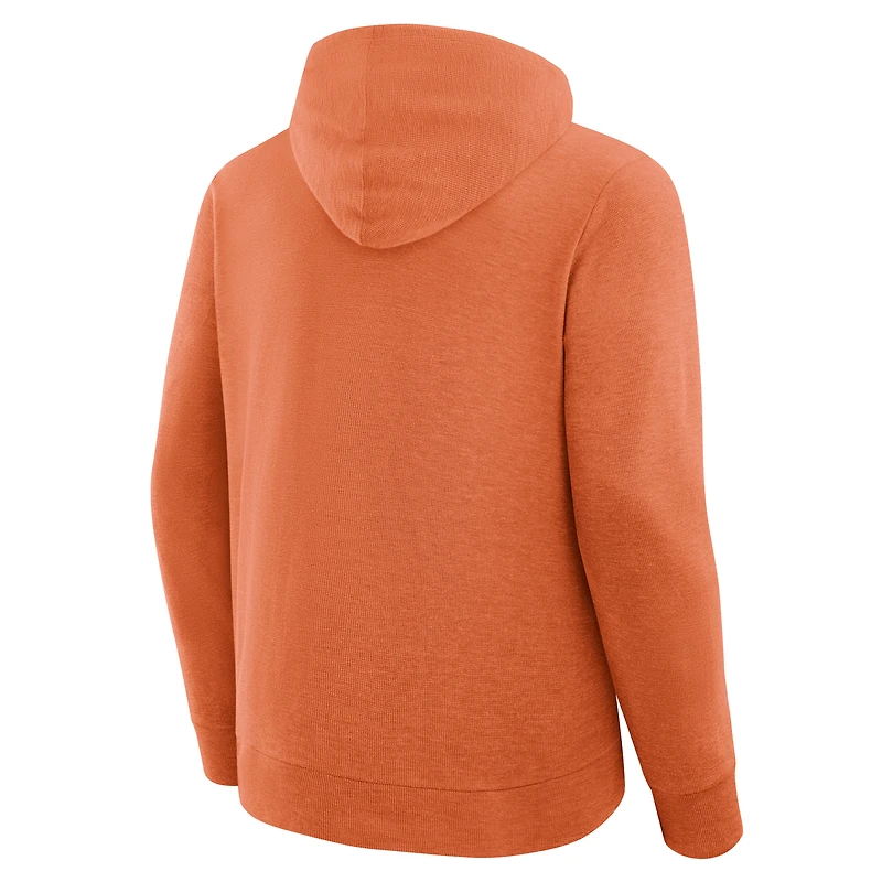 Men's Fanatics Orange Oklahoma State Cowboys Hometown Premium Huddle Up Long Sleeve Hoodie T-Shirt