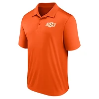 Polo orange Fanatics pour hommes Oklahoma State Cowboys Left Side Block