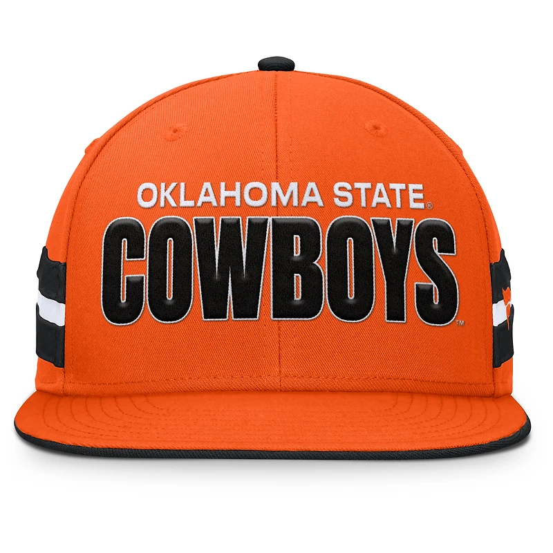 Men's Fanatics  Orange Oklahoma State Cowboys Pick Off Fitted Hat