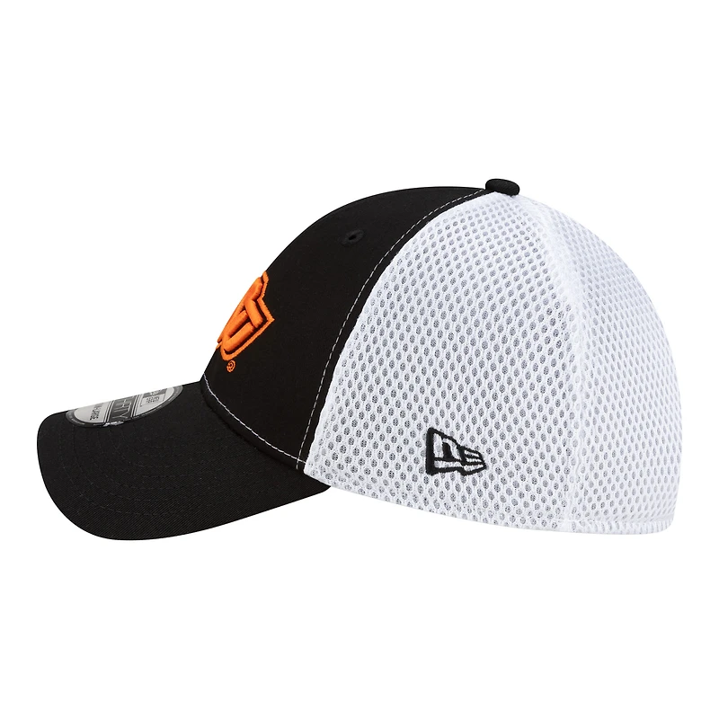 Casquette New Era Flex noire et blanche Oklahoma State Cowboys 39THIRTY pour homme