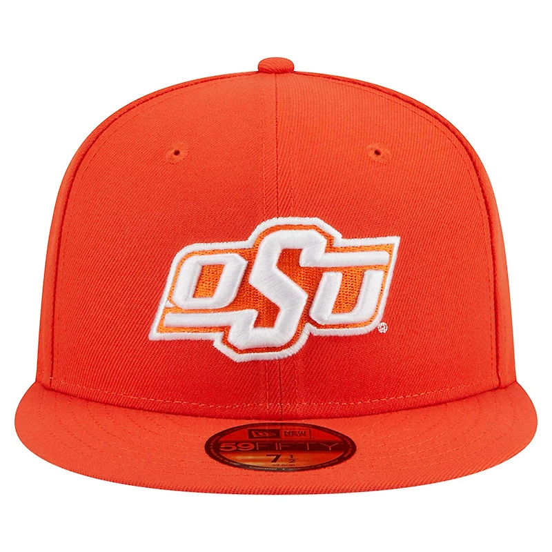 Men's New Era Orange Oklahoma State Cowboys 59FIFTY Fitted Hat
