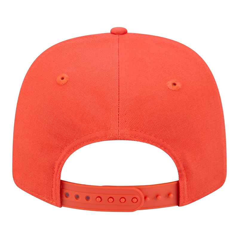 Men's New Era Orange Oklahoma State Cowboys Wordmark Rope 9SEVENTY Stretch-Snap Hat
