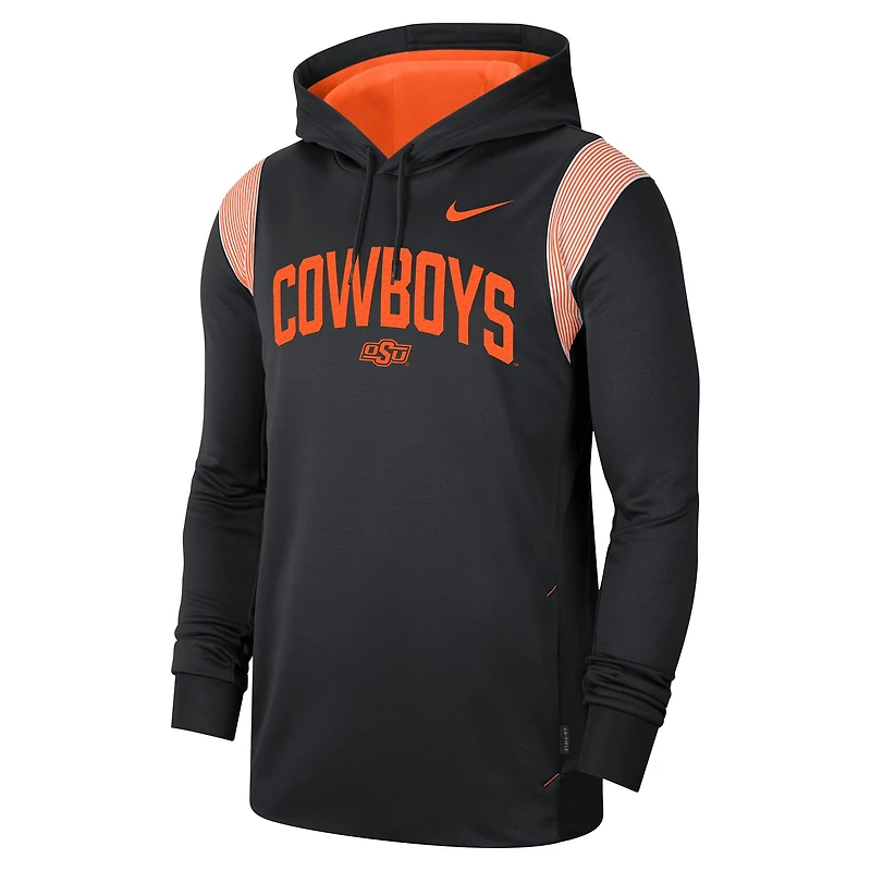 Nike Oklahoma State Cowboys 2022 Game Day Sideline Performance Sweat à capuche pour homme - Noir