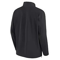 Men's Nike Black Oklahoma State Cowboys 2024 Sideline Coach Quarter-Zip Hoodie Jacket