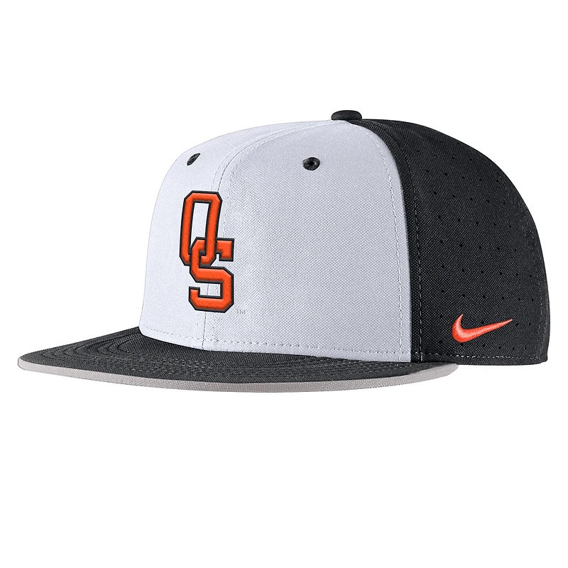Men's Nike Black Oklahoma State Cowboys 2025 On-Field True Performance Baseball Fitted Hat