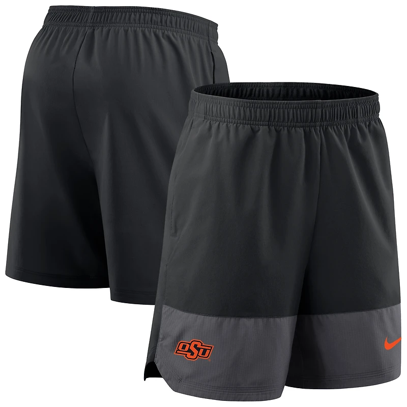 Short Nike noir de performance pour homme Oklahoma State Cowboys 2025
