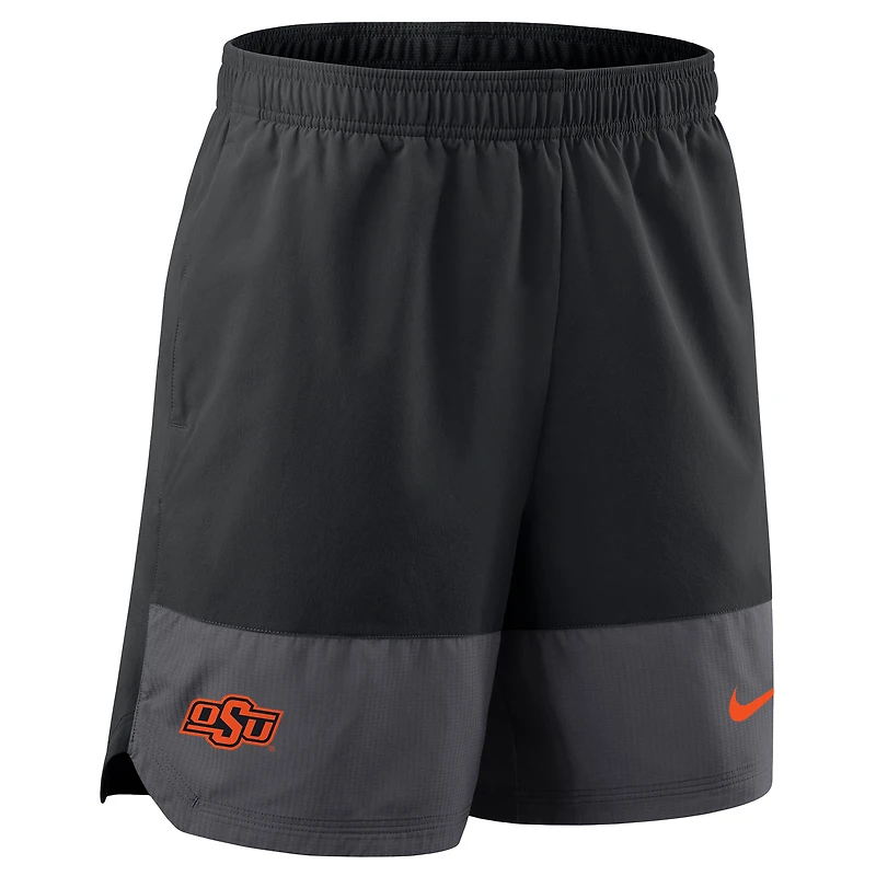 Men's Nike Black Oklahoma State Cowboys 2025 Sideline Dri-FIT Shorts