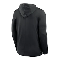 Men's Nike Black Oklahoma State Cowboys 2025 Sideline Lightweight Dri-FIT Long Sleeve Hoodie T-Shirt