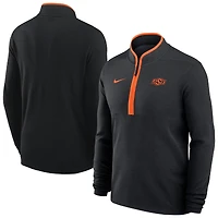 Men's Nike Black Oklahoma State Cowboys Basketball Victory Dri-FIT Half-Zip Pullover