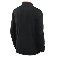 Men's Nike Black Oklahoma State Cowboys Basketball Victory Dri-FIT Half-Zip Pullover