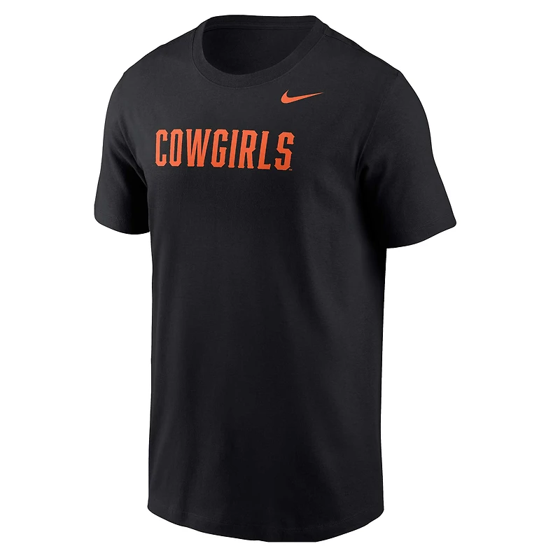 T-shirt Nike noir avec logo des Cowboys de l'Oklahoma State pour homme
