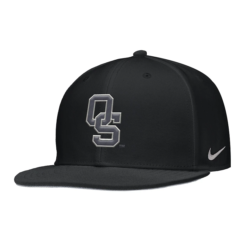 Casquette de baseball Nike noire pour homme Oklahoma State Cowboys Folds of Honor On-Field Performance