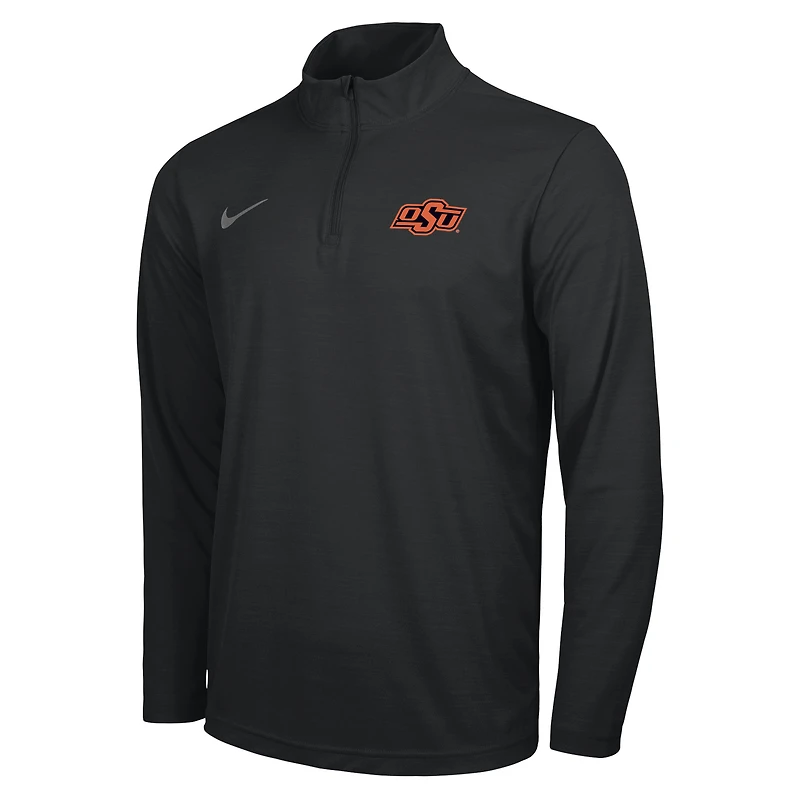 Men's Nike Black Oklahoma State Cowboys Intensity Performance Quarter-Zip Pullover