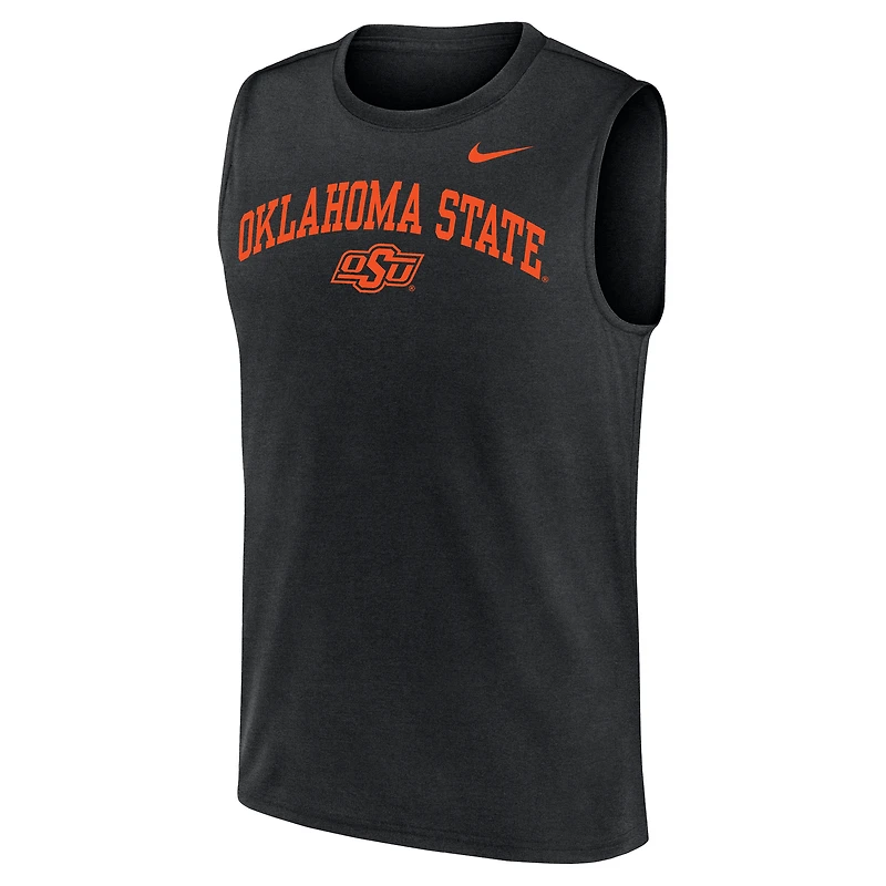 Débardeur Nike Legend Dri-FIT noir pour homme, Oklahoma State Cowboys