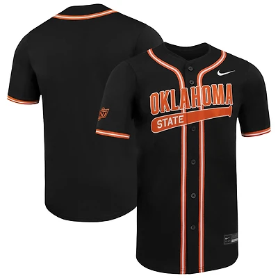 Maillot de baseball Nike noir pour homme, édition limitée des Oklahoma State Cowboys
