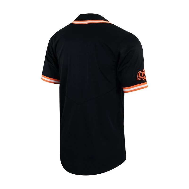 Men's Nike Black Oklahoma State Cowboys Replica Baseball Jersey