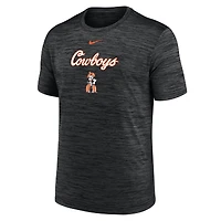 T-shirt Nike Velocity Performance noir pour homme des Cowboys de l'Oklahoma State