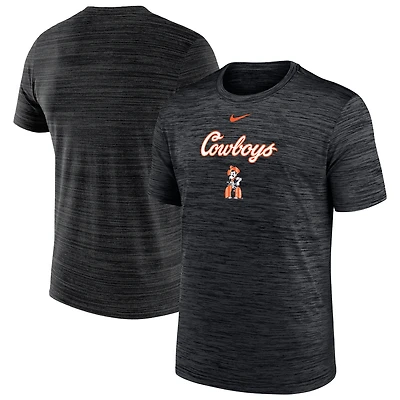 T-shirt Nike Velocity Performance noir pour homme des Cowboys de l'Oklahoma State